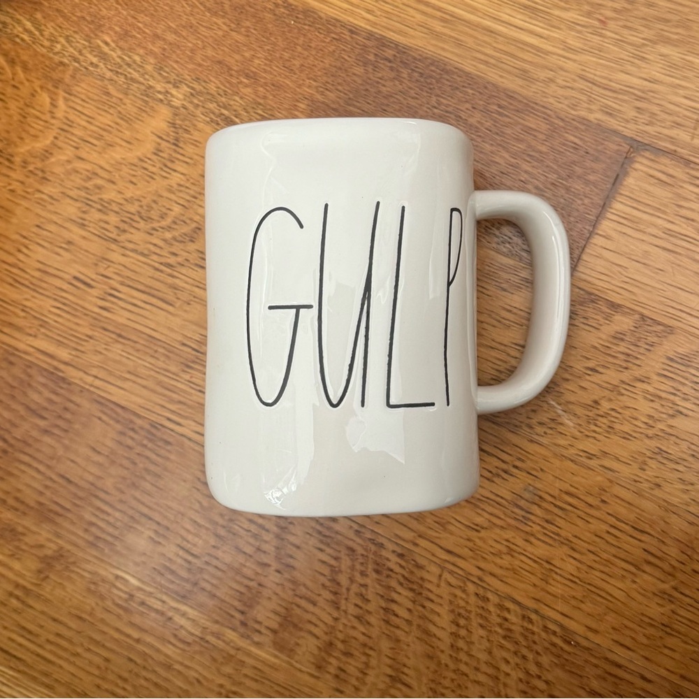 Rae Dunn GULP M Stamped Magenta